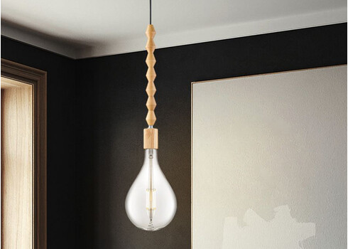 Rippvalgusti DANA beež D10xH115 cm, E27