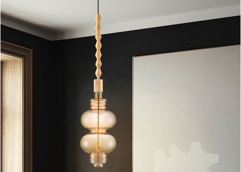 Rippvalgusti DANA beež D10xH115 cm, E27