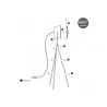 Põrandavalgusti CLEMENTO betoonhall, D61xH170 cm, E27