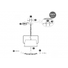 Rippvalgusti CLEMENTO betoonhall, D45xH145 cm, E27