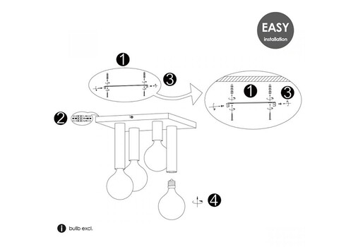 Laevalgusti DRIP valge, 35x35xH23 cm, E27