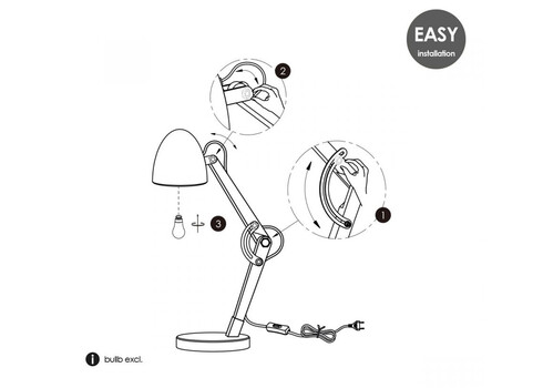Lauavalgusti PETTO valge, D30xH53 cm, E14
