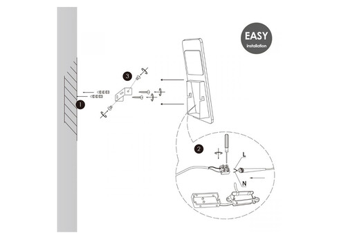 Seinavalgusti LUIGI valge, 19xH12 cm, LED