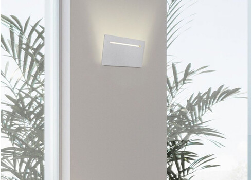 Seinavalgusti LUIGI valge, 19xH12 cm, LED