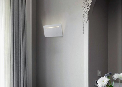 Seinavalgusti LUIGI hõbe, 19xH12 cm, LED