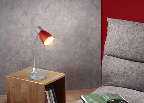 Lauavalgusti LUMY punane, D13xH28 cm, LED