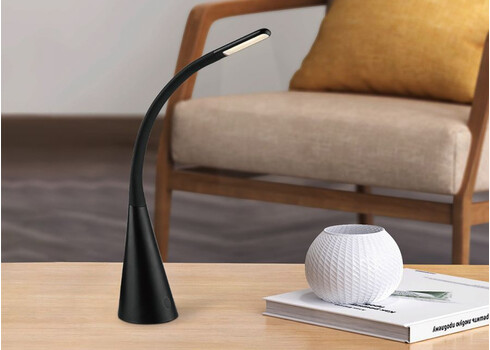 Lauavalgusti TOUCH must, D28,5xH66 cm, LED