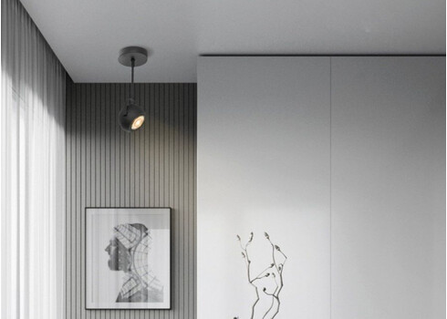 Kohtvalgusti NOP must, 9,5x9,5xH24 cm, LED