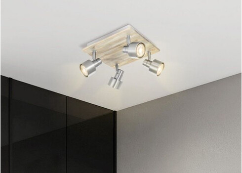 Kohtvalgusti DRIFT hall / pruun, 23x23xH15 cm, LED