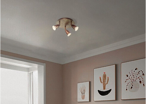 Kohtvalgusti CURL pronks, D22xH13,5 cm, LED