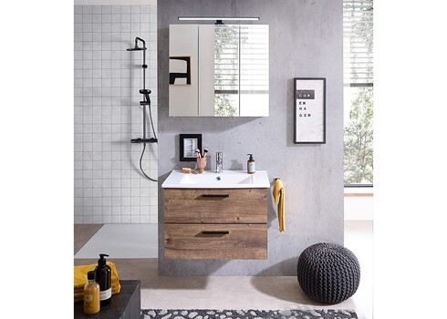 Valamukapp + valamu 374 tume tamm / must, 71x44xH51 cm