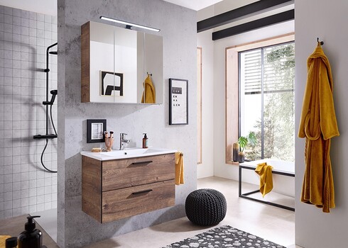 Valamukapp + valamu 374 tume tamm / must, 71x44xH51 cm