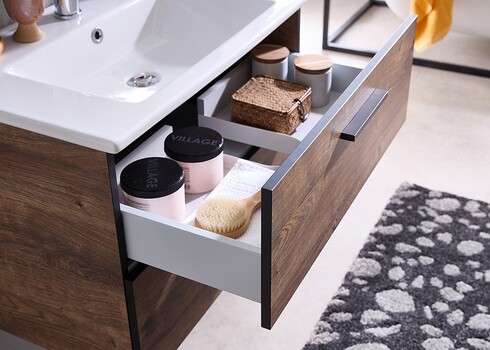 Valamukapp + valamu 374 tume tamm / must, 71x44xH51 cm