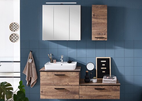 Vannitoakapp 374 tume tamm / must, 71x44xH28 cm