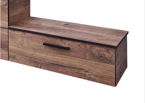 Vannitoakapp 374 tume tamm / must, 71x44xH28 cm