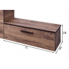 Vannitoakapp 374 tume tamm / must, 71x44xH28 cm