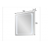Peegel 21, 70x3x70, LED
