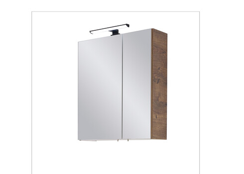 Peegelkapp 76-I tume tamm, 60x20xH70 cm, LED