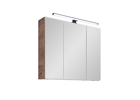 Peegelkapp 76-II tume tamm, 75x20xH70 cm, LED