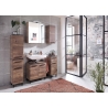 Vannitoakapp 374 tume tamm / must, 30x33xH72 cm