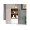 Kapp-riiul TOUCH mattvalge / tamm, 63x40xH136 cm