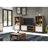 Kapp-riiul TOUCH mattvalge / tamm, 63x40xH136 cm