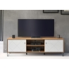 Tv-alus TOUCH mattvalge / tamm, 183x40xH56 cm