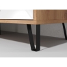 Tv-alus TOUCH mattvalge / tamm, 183x40xH56 cm
