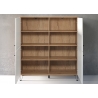 Kapp TOUCH mattvalge / tamm, 123x40xH136 cm