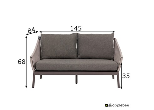 Diivan Apple Bee BIJOU hall, 145x84xH68 cm