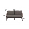 Diivan Apple Bee BIJOU hall, 145x84xH68 cm
