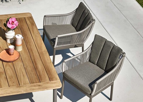 Söögilaud Apple Bee BIJOU tiik / hall, 180x90xH77 cm