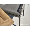 Aiamööbli komplekt BIJOU hall, söögilaud + 4 tooli