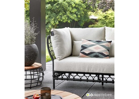 Diivan Apple Bee PURE beež / must vasak, 141x81xH76 cm