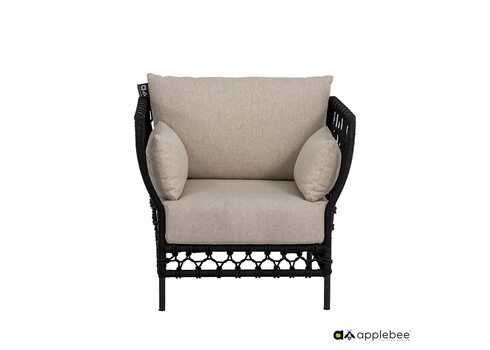 Tugitool Apple Bee Pure beež / must, 86x81xH76 cm