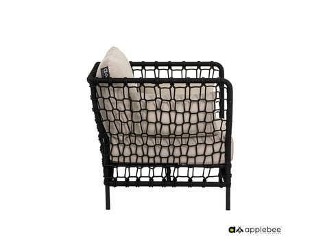 Tugitool Apple Bee Pure beež / must, 86x81xH76 cm