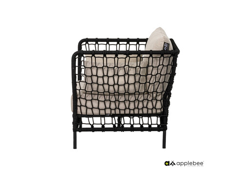 Tugitool Apple Bee Pure beež / must, 86x81xH76 cm