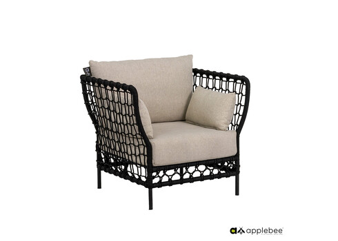 Tugitool Apple Bee Pure beež / must, 86x81xH76 cm