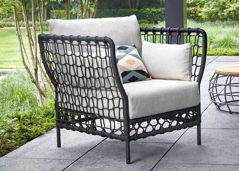 Tugitool Apple Bee Pure beež / must, 86x81xH76 cm