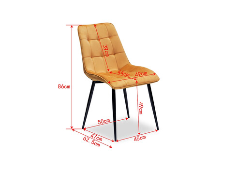 Tool TRIEST tumeroheline, 49x60xH86 cm, 4 tk