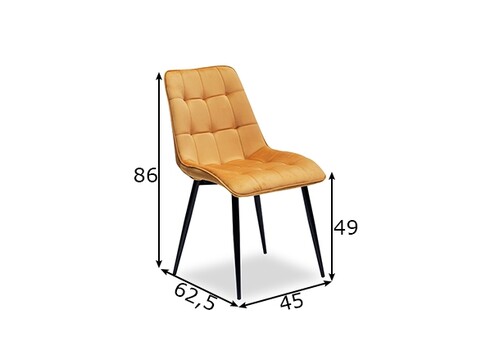 Tool TRIEST tumeroheline, 49x60xH86 cm, 4 tk
