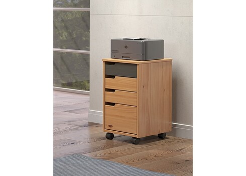 Sahtliboks MESTRE meepruun / hall, 32x38xH56 cm