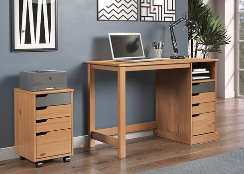 Sahtliboks MESTRE meepruun / hall, 32x38xH56 cm