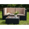 Aiamööbli komplekt Bello Giardino PIENO tumepruun, 2 nurgamoodulit + laud