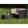 Aiamööbli komplekt Bello Giardino PIENO tumepruun, 2 nurgamoodulit + laud