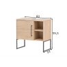 Valamukapp LIMONE hele tamm, 60x33xH60 cm
