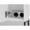 Peegelkapp LIMONE valge, 70x16xH61-68 cm, LED