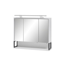 Peegelkapp LIMONE valge, 70x16xH61-68 cm, LED