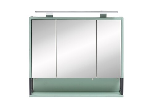 Peegelkapp LIMONE münt, 70x16xH61-68 cm, LED