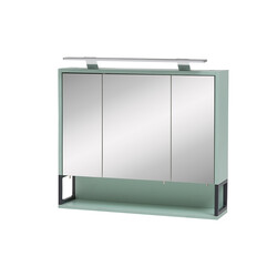 Peegelkapp LIMONE münt, 70x16xH61-68 cm, LED